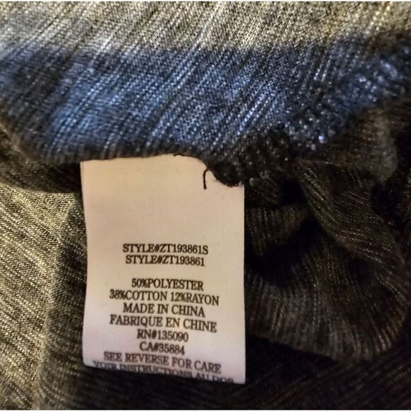 Z Supply gray top Women's large long sleeve Pre-owned - Picture 4 of 5